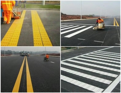亳州亳州道路划线，热熔标线
